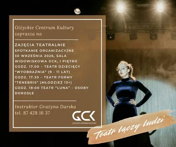 Giżycko: Rusza nabór na zajęcia teatralne w Giżyckim Centrum Kultury