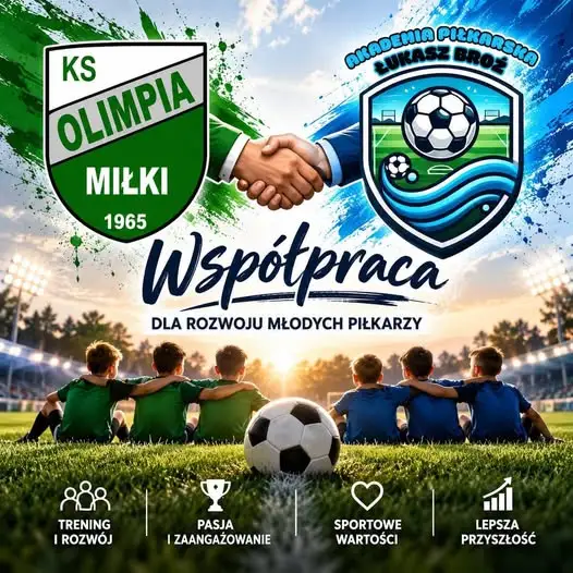 Nowa współpraca piłkarska: AP Broź Giżycko łączy siły z Olimpią Gmina Miłki