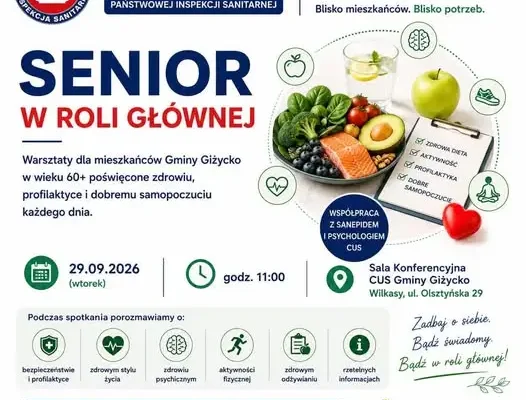 Warsztaty o zdrowiu seniorów w Wilkasach – ostatnie wolne miejsca