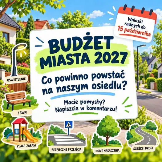 Mieszkańcy osiedla Wilanów w Giżycku mogą zgłaszać pomysły do budżetu miasta na 2027 rok