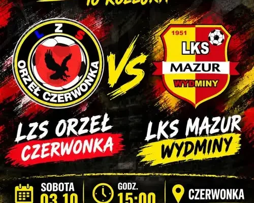 Mazur Wydminy zagra w Czerwonce. 10. kolejka ligi okręgowej