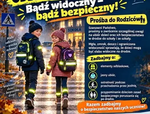 Szkoła Podstawowa w Wydminach walczy o tytuł „Odblaskowej szkoły”