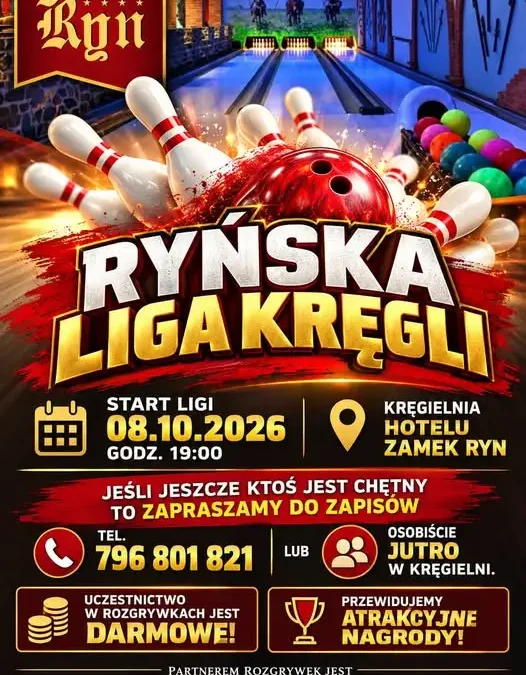 Start ligi kręglarskiej w Rynie – już jutro pierwsze rozgrywki