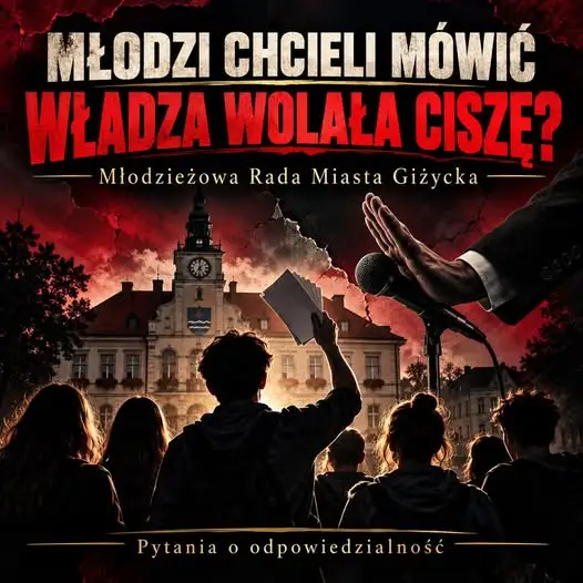Młodzieżowa Rada Miasta Giżycka: spór o odpowiedzialność burmistrz