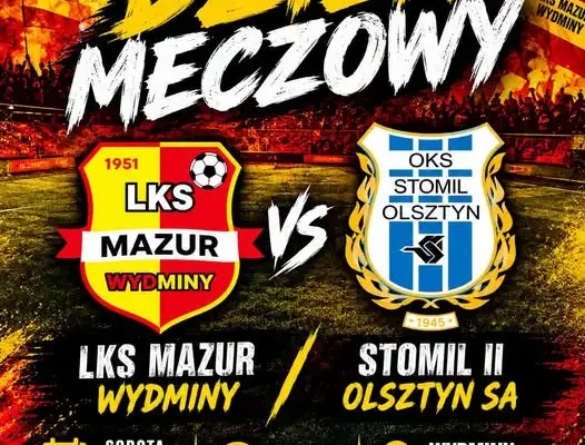 Mazur Wydminy podejmie rezerwy Stomilu Olsztyn w 13. kolejce