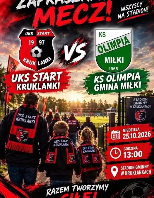 Dziś ostatni mecz Startu w rundzie – derby z Olimpią Miłki na stadionie gminnym