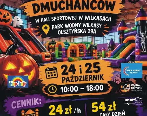 Halloweenowy event dmuchańców w Parku Wodnym Wilkasy – ostatni dzień!