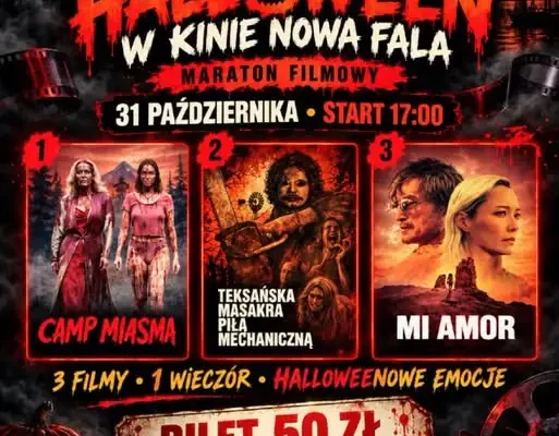 Halloweenowy Maraton Filmowy w Kinie Nowa Fala w Giżycku – 31 października